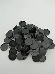 Lot of 100 28.5mm Round Bases Used for Warhammer 40k + AoS Games Workshop Bitz