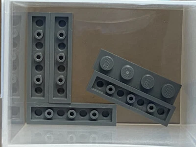 LEGO Parts - Dark Bluish Gray Plate 1 x 4 - No 3710 - QTY 5