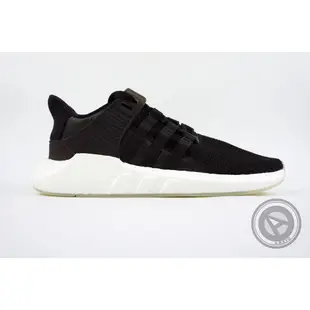 【A-KAY0】ADIDAS 男女 EQT SUPPORT 93/17 網布X皮革 果凍底 黑白【BZ0585】