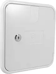 HAPINARY Rv Modification Accessories Necessary Item for Rv Trailer Door Hasp Keeper Rv Storage Door Latch Rv Replacement Rv Modification Accessory Compartments Rv Repair Parts White Abs