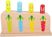 TOYANDONA Boys and Girls Cognitive Ability Toy Wooden Stick Game Pop-up Educational Toys Hand/Eye Coordination Random Style