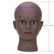 New Afro Bald Mannequin Head Stand for Making Wig Soft PC Manikin Head Wig Holde