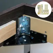 8 Pcs Bed Frame Replacement Parts Brackets for Rails Hinges Universal Shelf