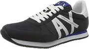 [Armani Exchange] Men's Micro Suede Multicolor Sneakers