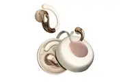 Ear Clip Ear Loop Earbuds Bluetooth Wireless Ear Clip Earphones Earbuds with Ear Hook for iPhone Android Earphones Bluetooth Earbuds(Beige)