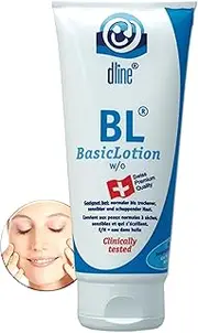 dline BL-BasicLotion Body Lotion from Pflegeprofi | 200 ml Tube | Moisturising Cream Face Cream Body Lotion for Dry Skin | Aloe Vera Beeswax Glycerine Jojoba Oil Almond Oil Urea | Skin Care