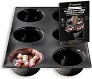 Silpat Flexipan Baking Pan - The Original Non-Stick Mold Handcrafted in France Since 1965 - Trusted by World-Class Chefs - Certified Food Safe Flexipan® Technology (6 Bomb Cakes)