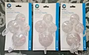 interDesign Power-Lock Suction 4-Hook Combo Pack in Clear 3 Pack