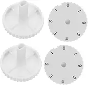 LABRIMP 4pcs Freezer Temperature Adjustment Knob Precise Control Thermostat for Refrigerators Smooth Rotation Plastic Dial for Accurate Cooling Easy Temperature Settings