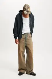 [Cotton On Men] Cotton On Men - Super Baggy Jean - Espresso W26L32 ESPRESSO