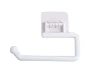 Toilet Paper Holder Paper Roll Holders Towel Hanger Rack Rag Hanging Shelf Product For Kitchen Organizer Bathroom Accessories - white S