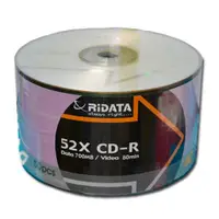 在飛比找樂天市場購物網優惠-RIDATA 錸德 CD-R 光碟片 (52X 700MB)