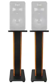(2) Rockville 28" 2-Tone Studio Monitor Speaker Stands For ADAM Audio S5V