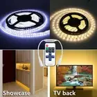5M 3528 300LEDS Cool White 12V SMD LED Strip Lights Waterproof DC Power Supply
