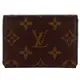 LV M63801 Monogram 經典LV花紋押扣名片夾