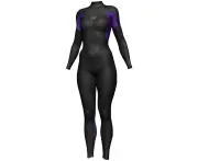 Womens Superstretch Wetsuit Steamer (Purple/Black) - Womens 16