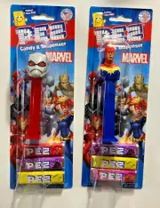 Pez Marvel Antman & Captain Marvel MOC!