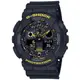 G-SHOCK CASIO 卡西歐 黑x黃雙顯腕錶 51.2mm / GA-100CY-1A