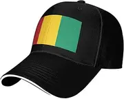 [SSIULUS] Flag of Guinea Casquette Cap Hats,Trucker,Baseball Cap with Snapback,Perfect for Summer,Golf