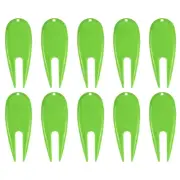 Golf Divot Tool, 10 Pack Plastic Golf Repair Tool Ball Marker for Golfer, Green