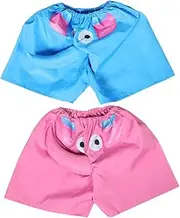 [Kisangel] Funny Elephant Pajama Pants for Adults Men's and Women's Elephant Nose Shorts Soft Homewear for