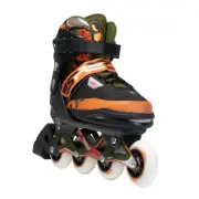 SFR Pixel Inline Skates Green Orange Adjustable