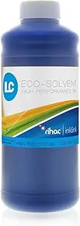 Eco Solvent Ink Roland Mimaki Mutoh Agfa Soljet Versa Printers, Quick-Drying, Vivid Colours, High Durability, UV Resistant. DX7, DX6, DX5 Print Heads Eco-Sol Cartridge (Light Cyan)