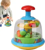Ball Popper Push Toy - Early Educational Spin Game - Creative Push Rotating Ball Popper Active Toy for Toddler, for Sensory and Fine Motor Development