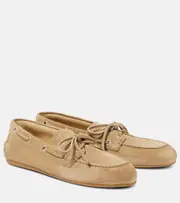 [Miu Miu] Miu Miu Suede driving shoes AU 9 beige
