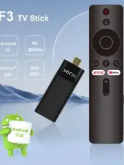 TV Stick Android 13 MX10-F3 Media Player WiFi Bluetooth Voice Remote Control