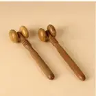 Sandalwood Face Massage Face Slimming Face Roller Mini Gua Sha Scraper Unisex
