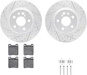 Dynamic Friction Company Brakes and Rotors| Hardware Included| 5000 Advanced Brake Pads and Rotors Kit| Fits 1992 Mercedes-Benz 400SE; 1993 Mercedes-Benz 400SEL, 500SEC, 600SEC