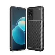 For vivo X60 Pro Case, Rugged Shockproof Heavy Duty Snti Slip Protective Case Cover (Black)