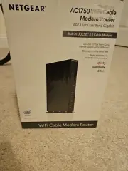 New NETGEAR AC1750 WiFi Cable Modem Router Dual Band Gigabit DOCSIS 3.0 XFINITY