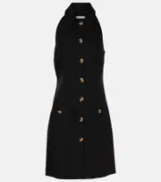 [Veronica Beard] Veronica Beard Roxanne linen-blend shirt dress AU 14 black