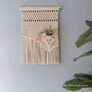 Macrame Wall Hanging Nordic Hand Woven Tapestries Bohemian Crafts Decoration