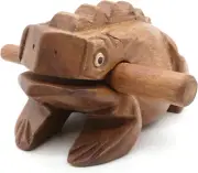 5in Wooden Frog Rasp Percussion Instrument African Guiro Noise Maker