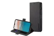 For Nokia C21 Plus SupRShield Wallet Leather Card Holder Flip Protective Shockproof Magnetic Case Cover (Black)