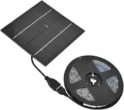 Solar Powered LED Plant Growing Lamp, LED Plant Grow Light Strips, High Luminous Flux Solar Panel Grow Light Indoor Plants Grow Light for Seeding Breeding Gardening Flowering (#1)
