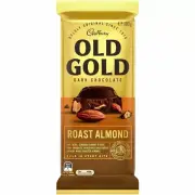 Cadbury Old Gold Dark Chocolate Roast Almond 180g Chocolate Block