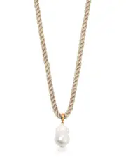 Ettika Cultured Freshwater Pearl Token Necklace, 16