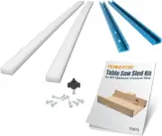 Table Saw Sled Kit W/ 12” T Track, 19” HDPE Miter Bar, Knob, Bolt & Screws Set f