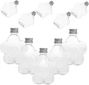 TOYANDONA Sand Art Plastic Bottles Drinking Glasses Caps DIY Craft Jars for Wedding Decor Set