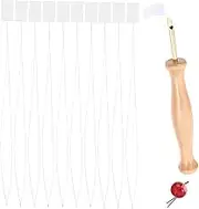 EXAOMBLE Beading Needle Needle Threaders DIY Embroidery Threader Easy to Thread for Cross Stitch Decorative Stitching and Embroidery
