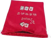 Heavy-duty Canvas Mahjong Organizer Bag Drawstring Pouch Travel Gathering Mahjong Holder