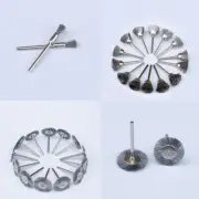 US1-2Set of 45Pc Stainless Steel Wire BrushTool Rotary Die Grinder Removal Wheel