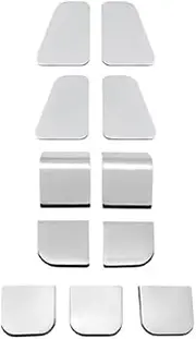 ATATNK Compatible for Tesla Model 3 2017-2023 Model Y 2021-2024 Window Lift Button ABS Door Lock Switch Cover Trim Patch Car Interior Accessories