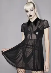 [Widow] Darker Harmonies Mesh Dress