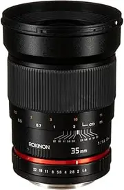 Rokinon 35mm f/1.4 Fixed Lens for Canon Cameras