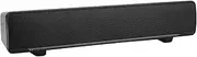 Computer Speakers, Portable USB Wired Desktop Speaker Mini Sound Bar Soundbar Speaker with 3D Surround Sound for Home Theater (Black)